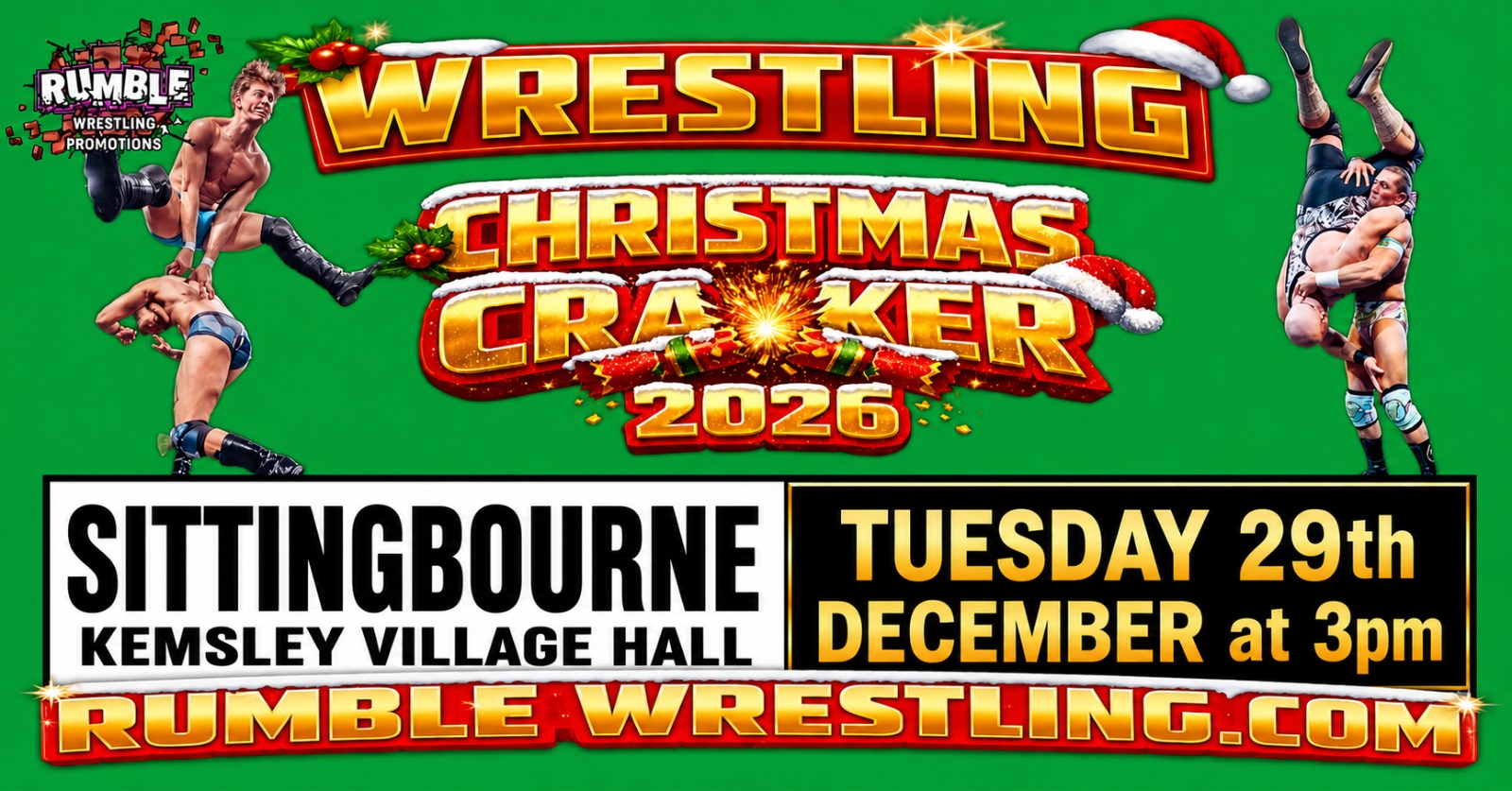 Rumble Wrestling's Christmas Cracker 2026 comes to Kemsley